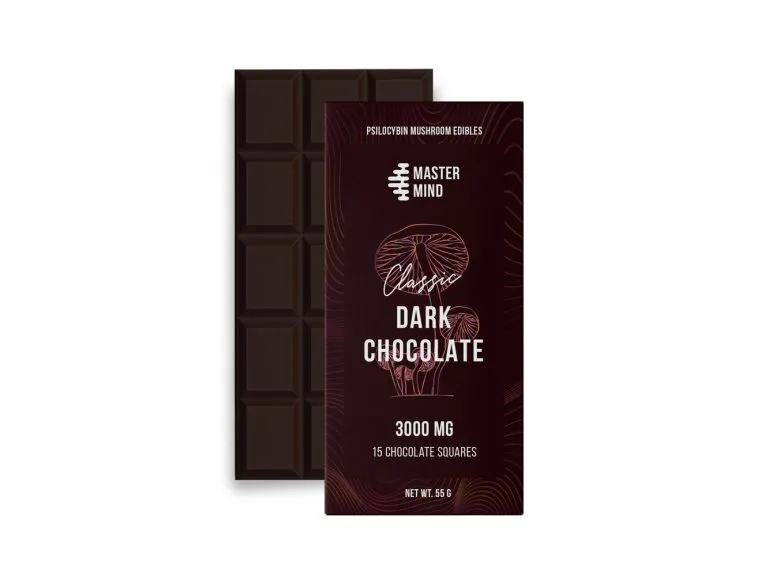Buy Mastermind Funghi Bar Dark Chocolate 3000mg Online in the UK